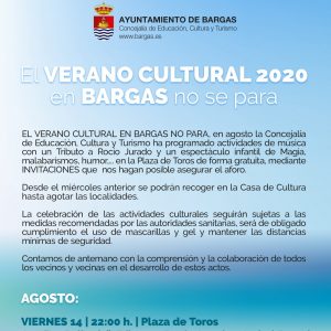 Verano Cultural – Agosto 2020