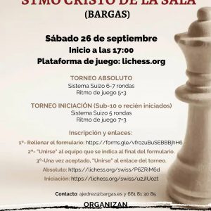 Torneo online de Ajedrez «Stmo. Cristo de la Sala»