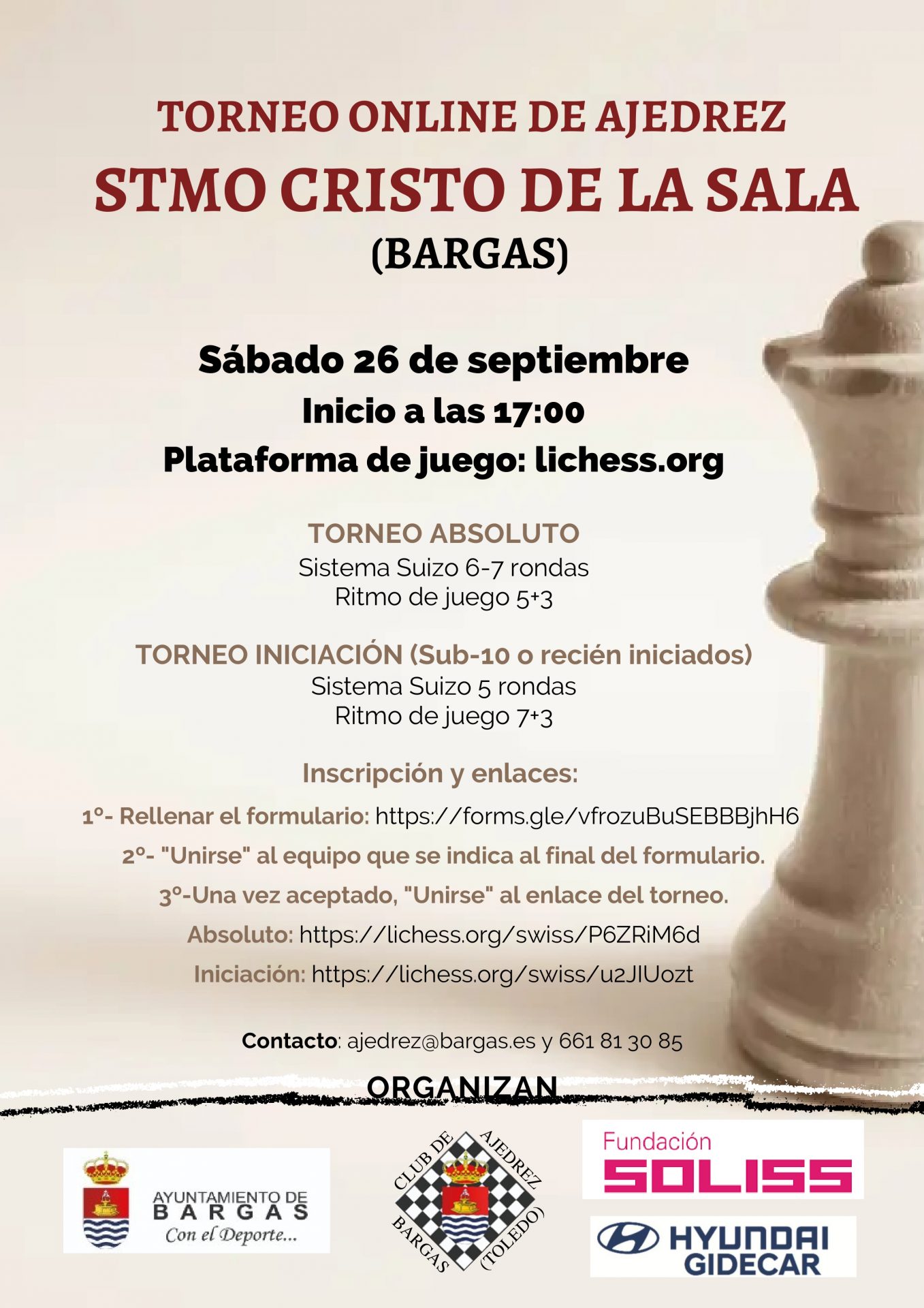 Torneo online de Ajedrez «Stmo. Cristo de la Sala»