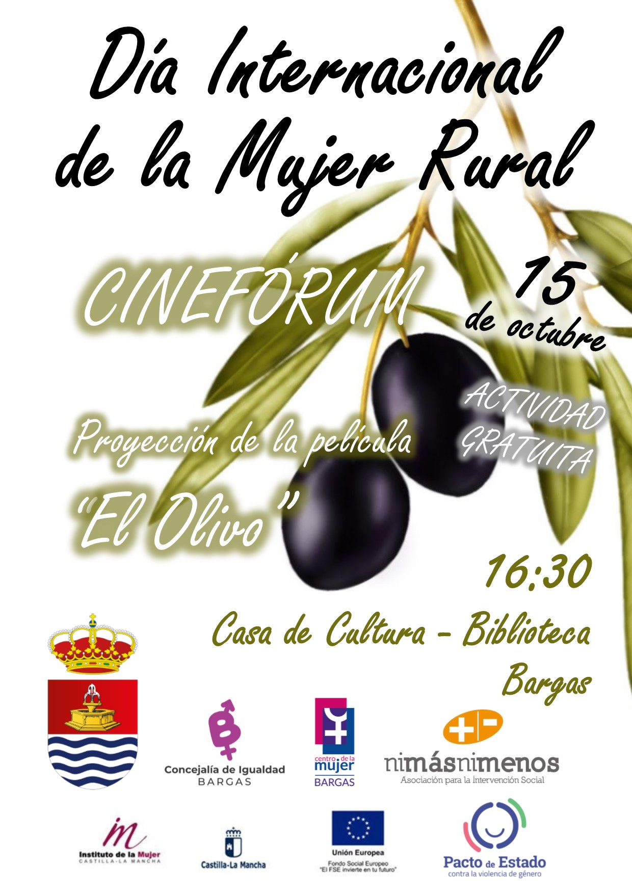 Día Internacional de la Mujer Rural: Cinefórum «El Olivo»