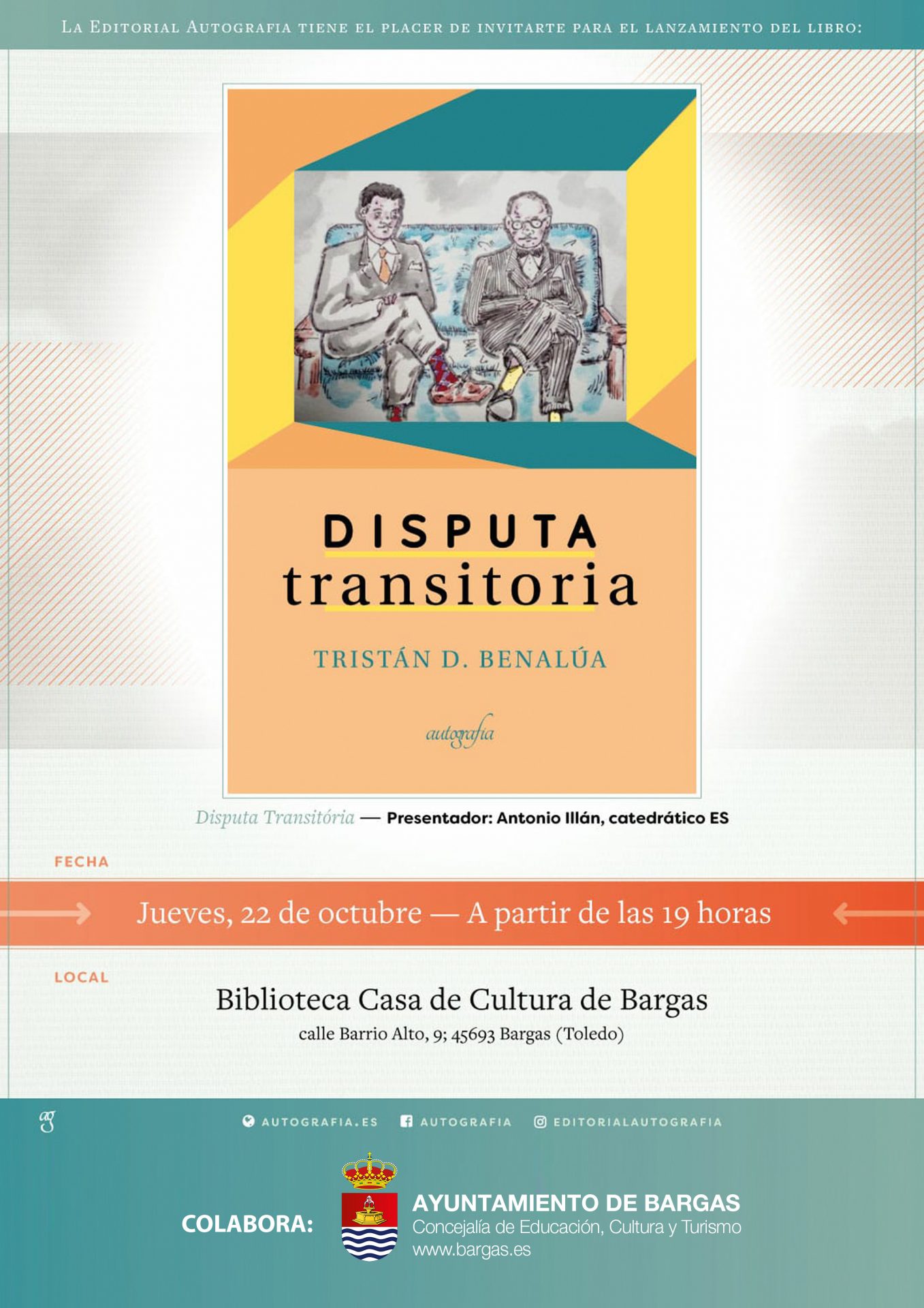 Presentación del libro: «Disputa Transitoria», de Tristán D. Benalúa