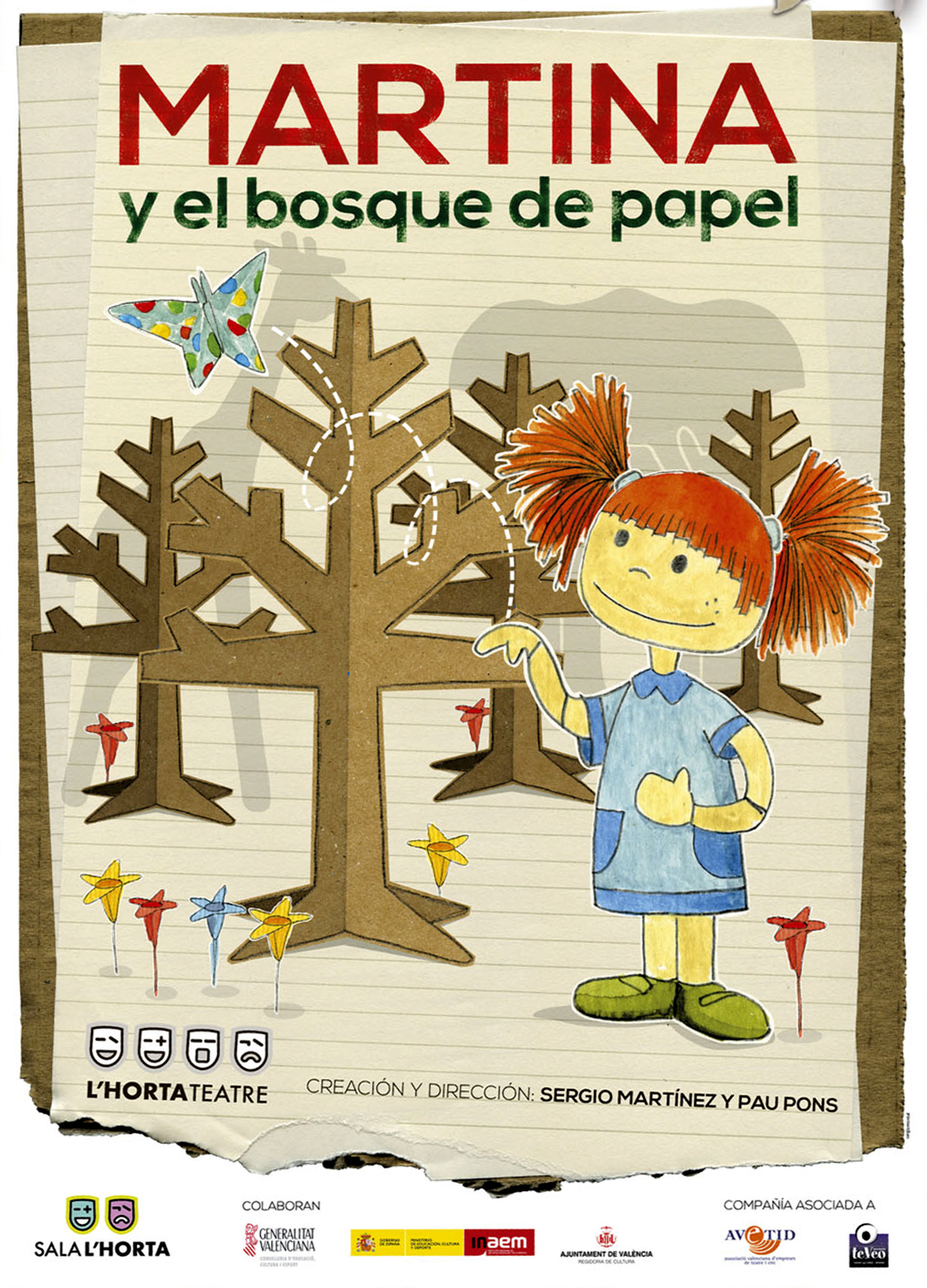 <span style='color:red;'> CANCELADO HASTA NUEVA COMUNICACIÓN </span><br> Teatro infantil (+3 años): «Martina y el bosque de papel»