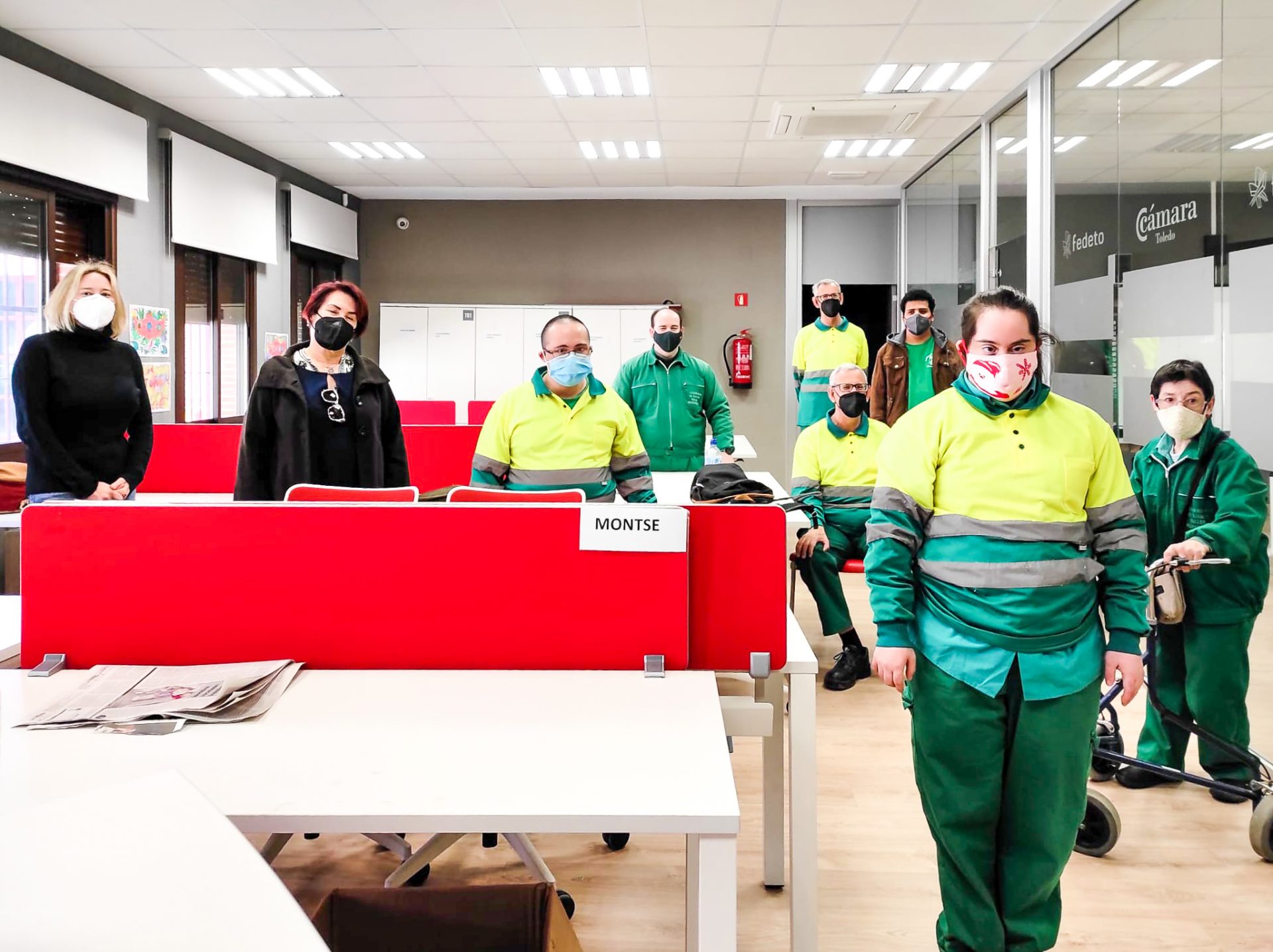 visita a los alumnos del centro ocupacional