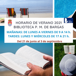 Horario de la Biblioteca Pública Municipal durante el verano 2021