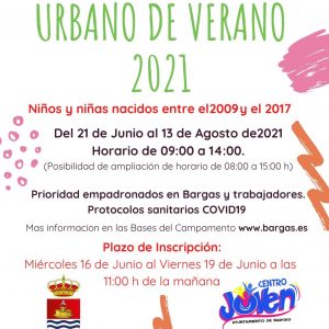 Campamento urbano de verano 2021