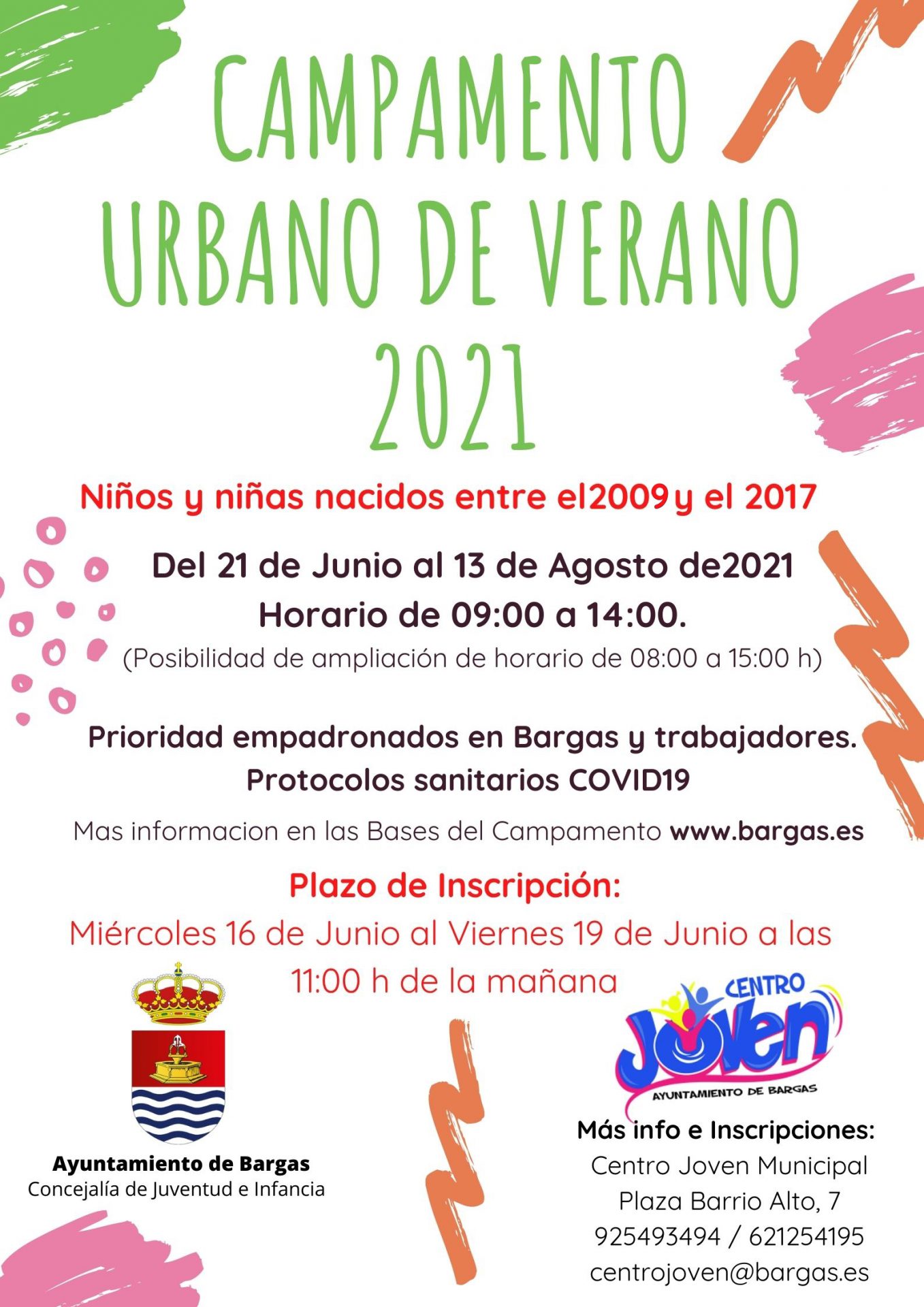 Campamento urbano de verano 2021