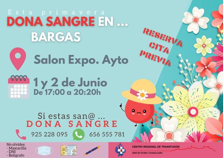 Esta primavera DONA SANGRE EN BARGAS