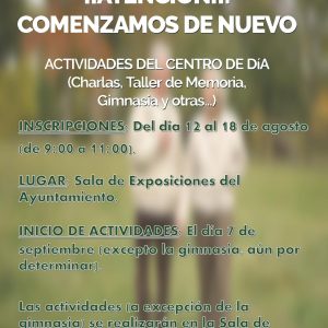 Actividades del Centro de Día