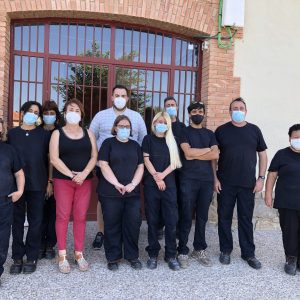 La Alcaldesa de Bargas visita el Taller de Empleo «ECOBARGAS»