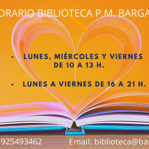 Nuevo horario Biblioteca Municipal