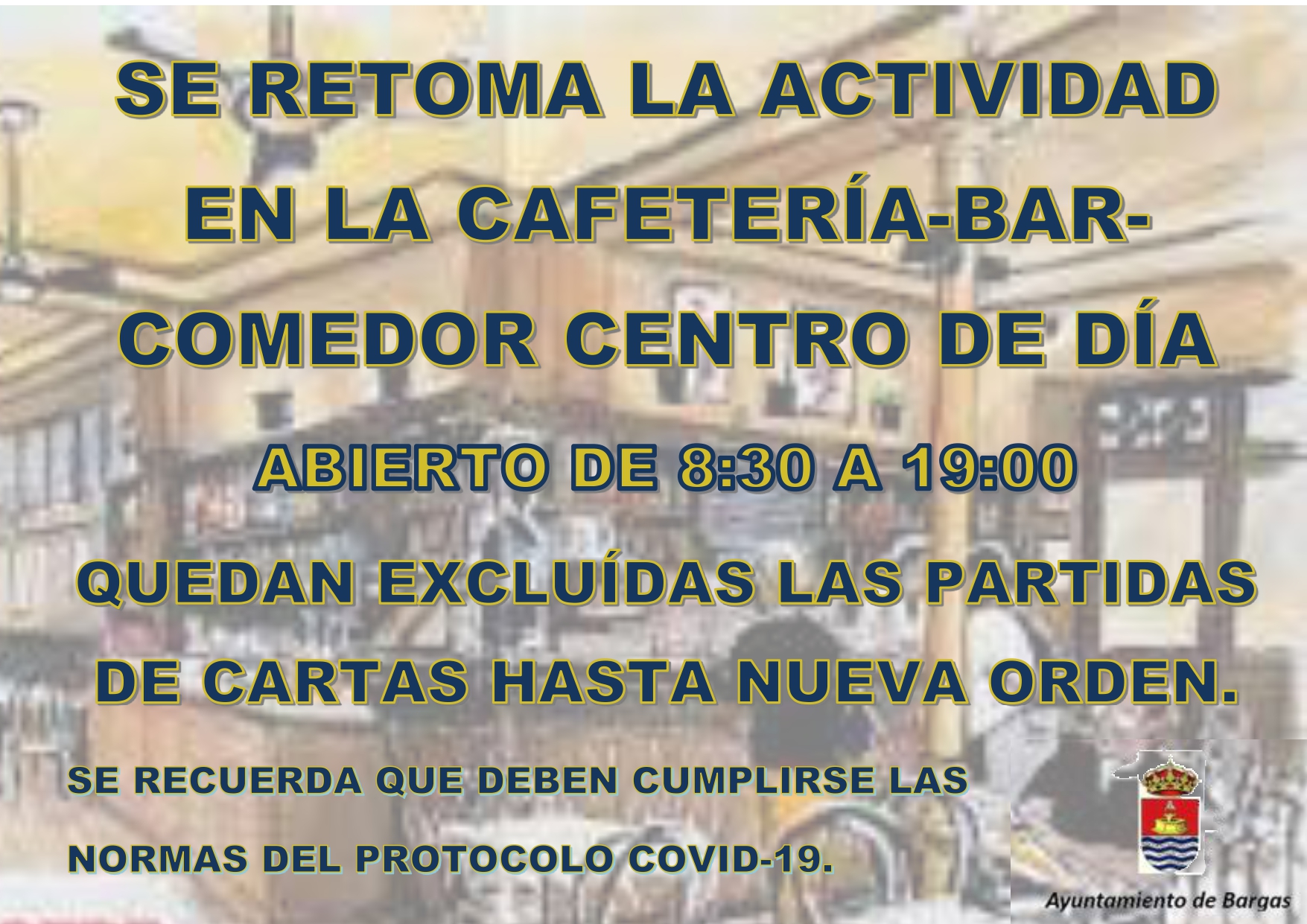 Reapertura de la Cafetería-Bar-Comedor del Centro de Día