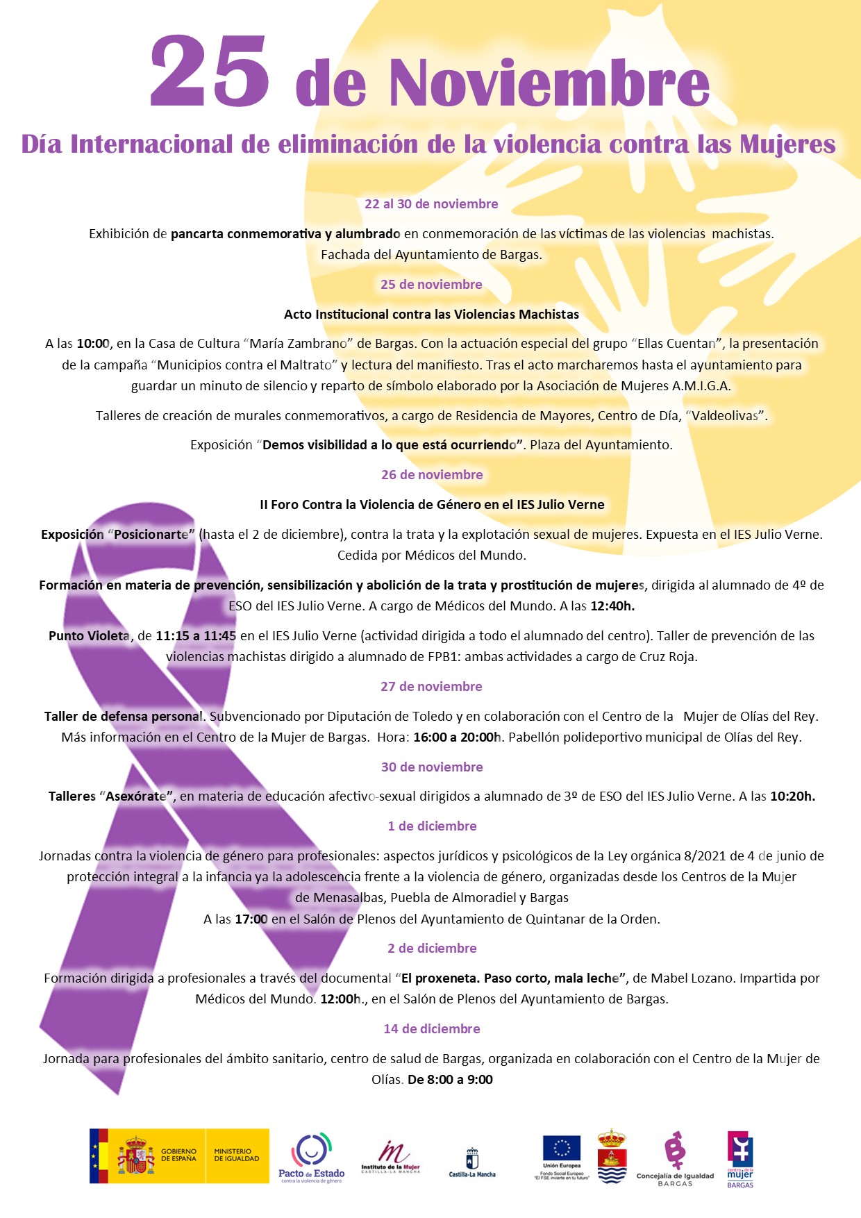 25 de Noviembre – Día Internacional de eliminación de violencia contra las Mujeres