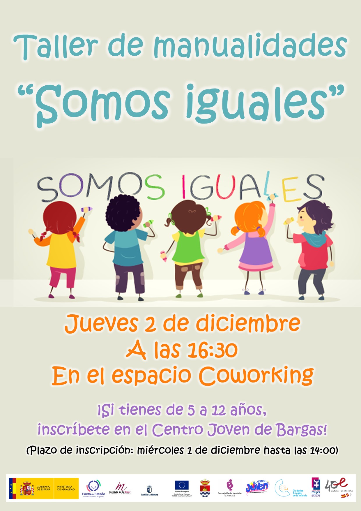 Taller de manualidades: «Somos iguales»