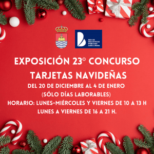 Exposición del 23<sup>er</sup> Concurso de Tarjetas Navideñas