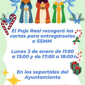 El Paje Real recogerá las cartas para entregárselas a SSMM