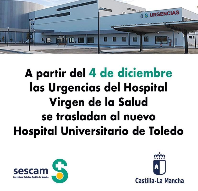 Traslado de las Urgencias del Hospital «Virgen de la Salud»