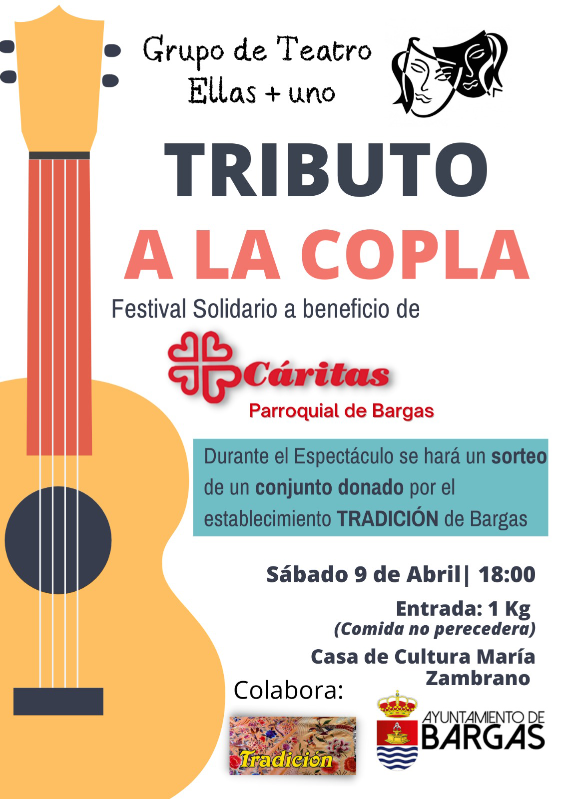 «Tributo a la Copla» – Festival solidario a beneficio de Cáritas Parroquial de Bargas