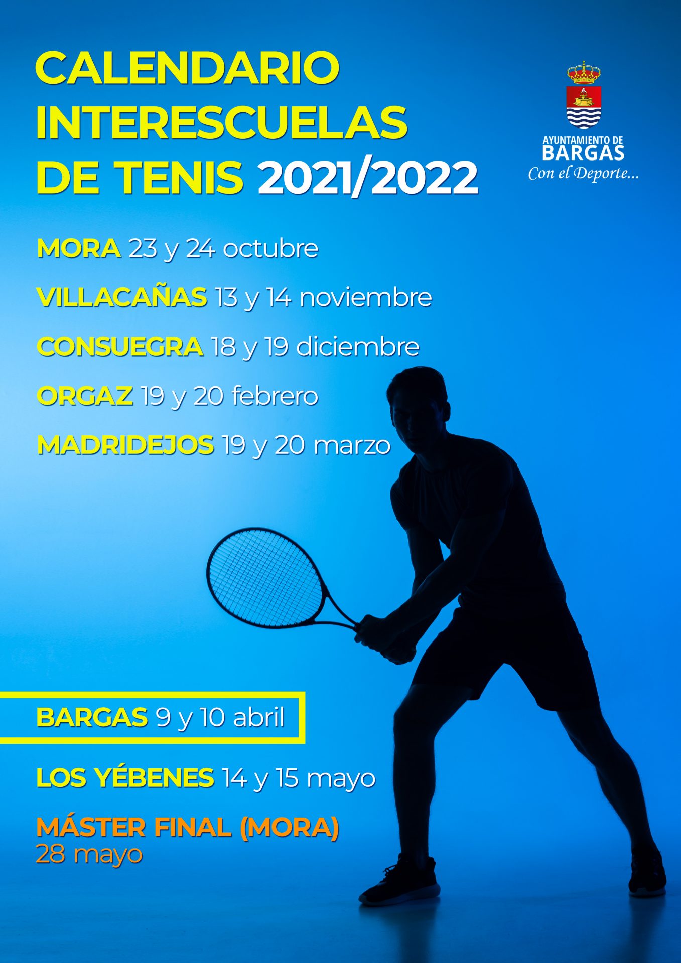 Calendario Interescuelas de Tenis 2021/2022