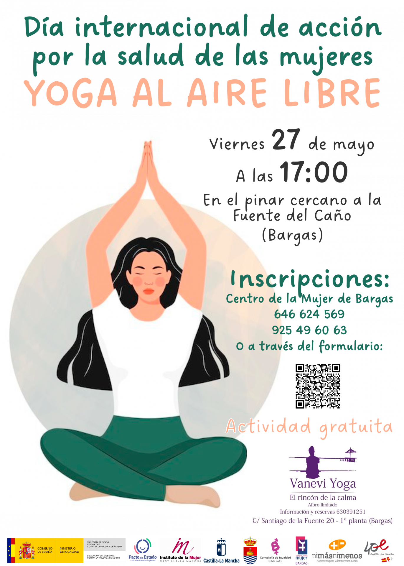 Día internacional de acción por la salud de las mujeres: YOGA AL AIRE LIBRE