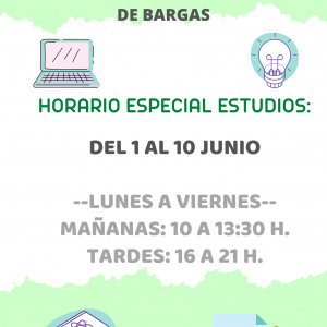 Horario Especial Estudios – Biblioteca Pública Municipal