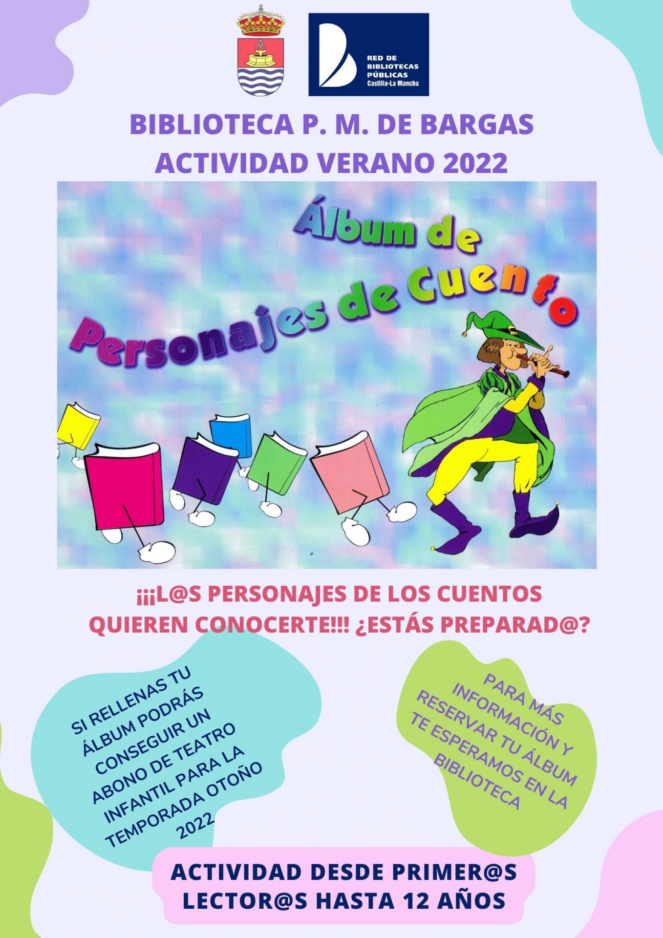 B.P.M. Actividad Verano 2022: Álbum de personajes de cuento