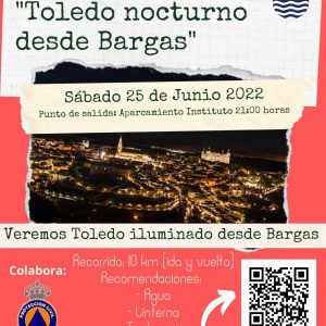 Ruta nocturna en familia: «Toledo nocturno desde Bargas»