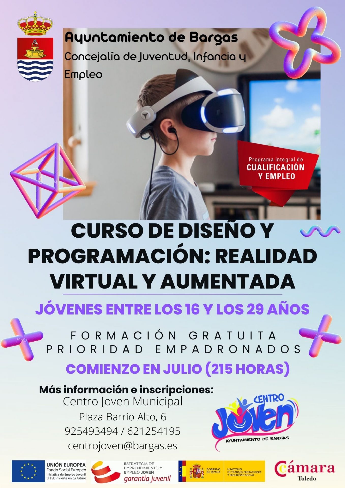 Curso de diseño y programación: realidad virtual y aumentada