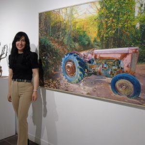 Interesante trayectoria de Ana Gutiérrez Mengual, pintora residente en Bargas