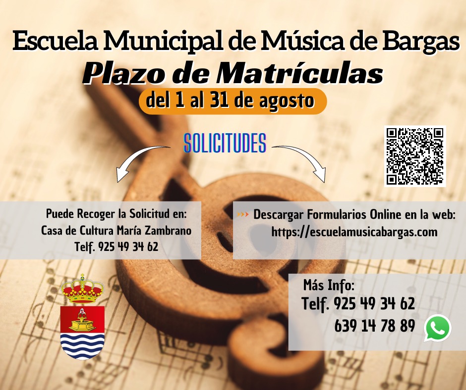 Formación musical en la Escuela Municipal de Música: Matrícula abierta