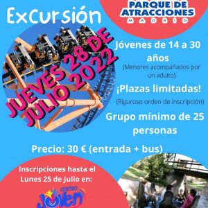 Excursión al Parque de Atracciones de Madrid