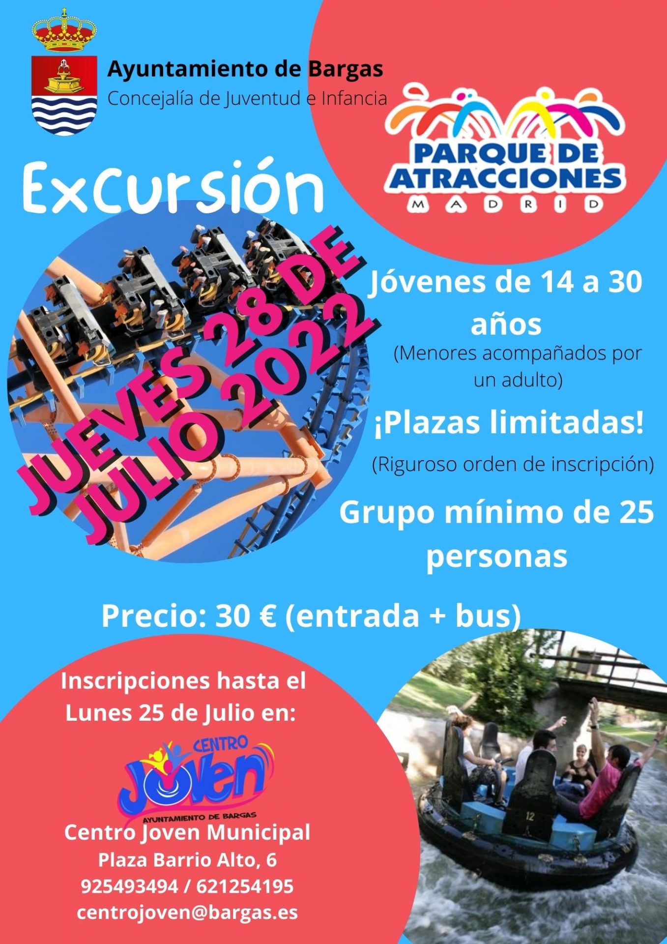 Excursión al Parque de Atracciones de Madrid