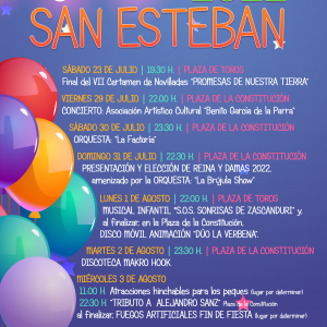 Fiestas Patronales de San Esteban 2022