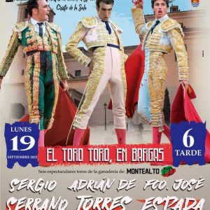 Presentación del cartel taurino  de las fiestas en honor del Stmo. Cristo de la Sala 2022