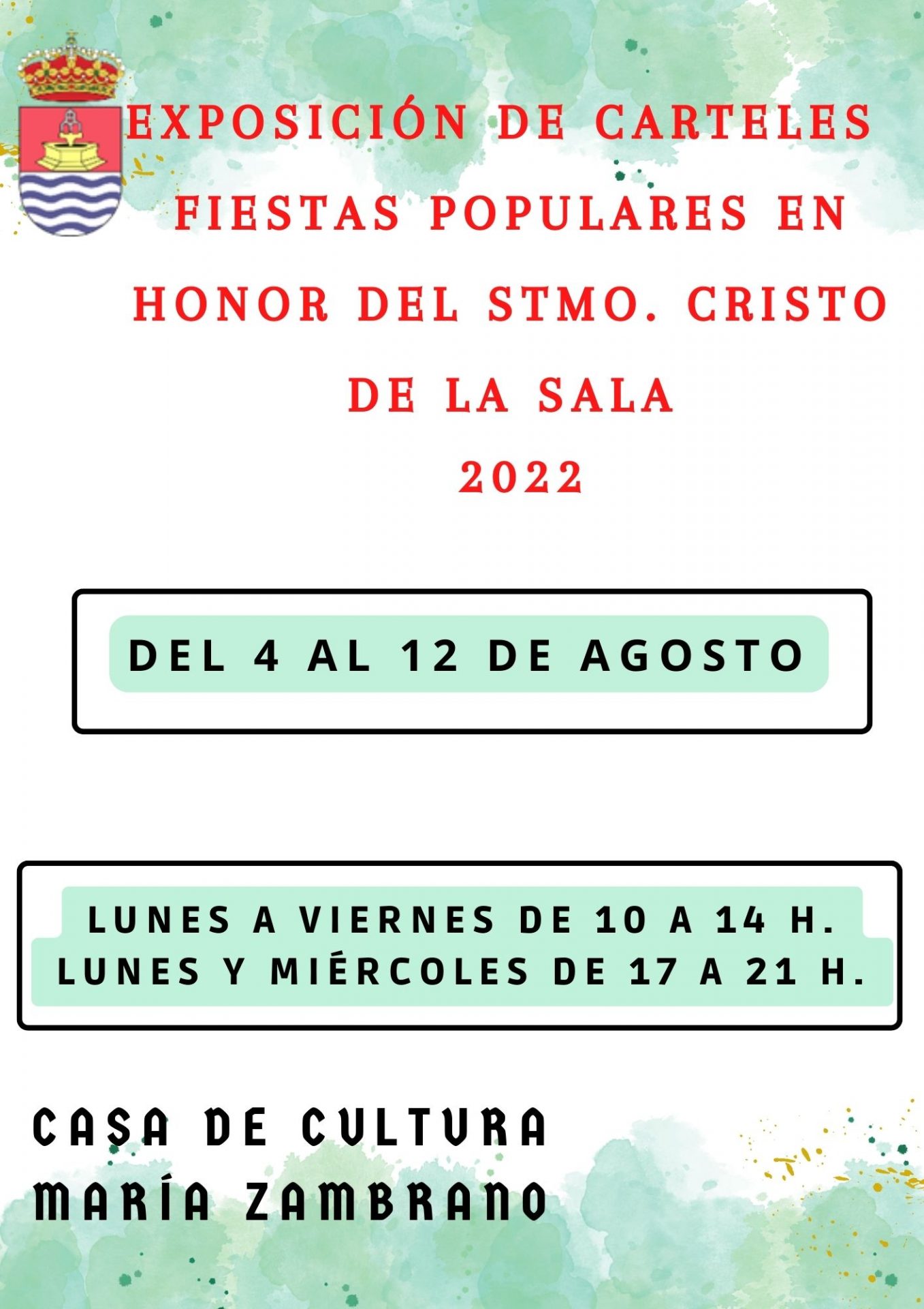 Exposición de carteles de las Fiestas Populares en honor del Stmo. Cristo de la Sala 2022
