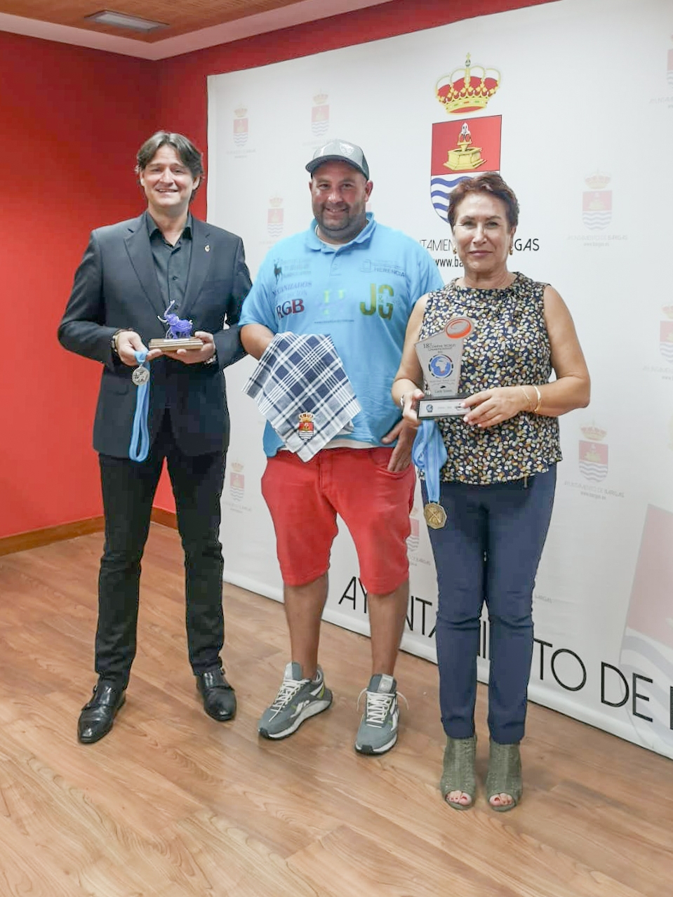 Jesús Gracia Martín-Delgado, Tercero del Mundo, es recibido por la Alcaldesa de Bargas