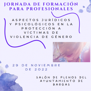 Jornadas de formación para profesionales: «Aspectos jurídicos y psicológicos en la protección a víctimas de violencia de género»