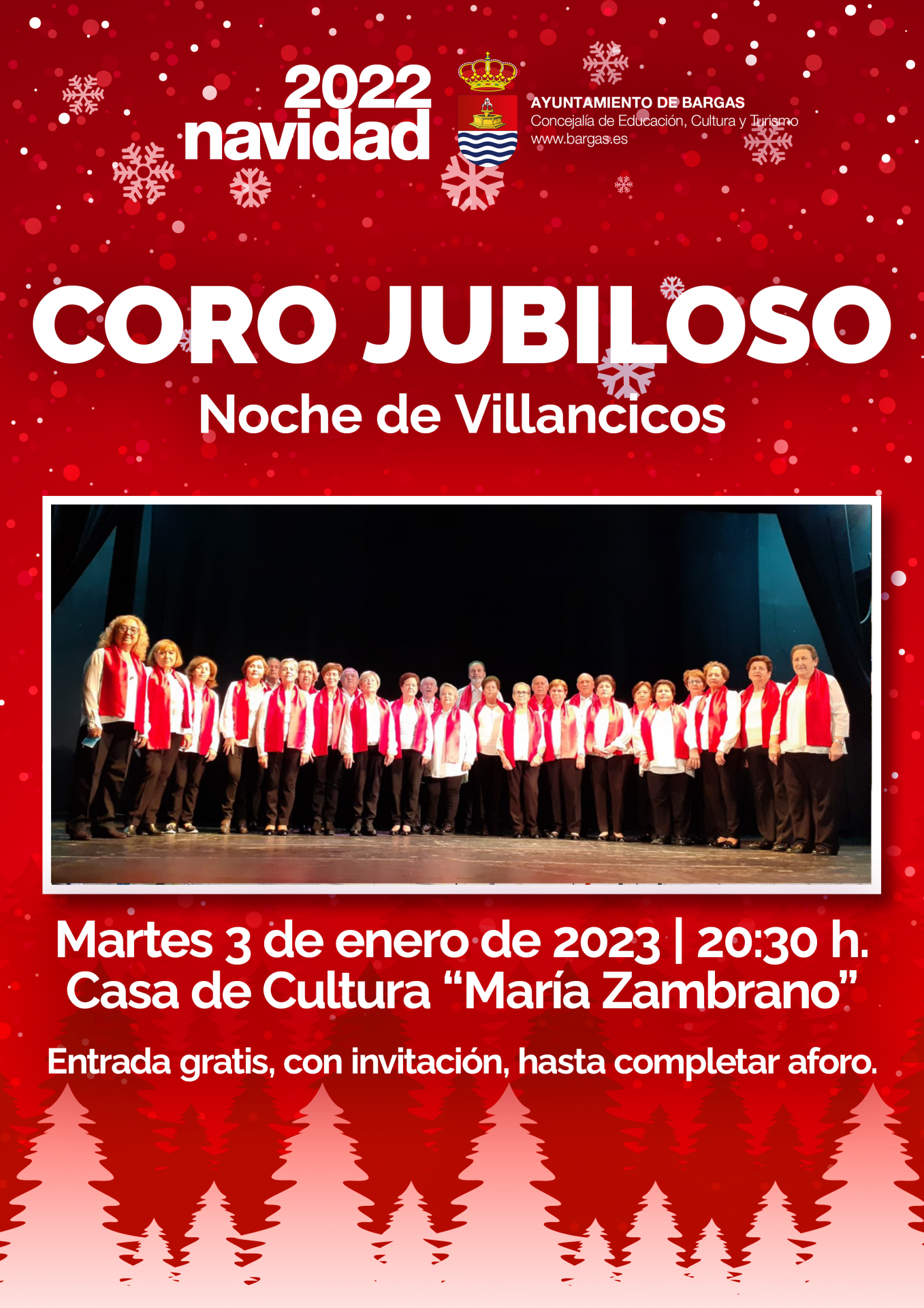 Concierto: Coro Jubiloso – «Noche de villancicos»