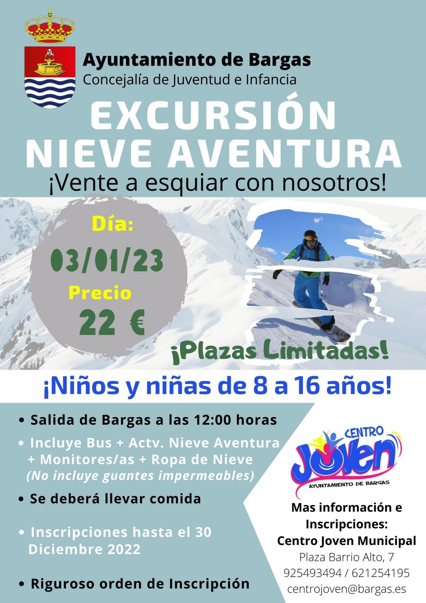 Excursión: Nieve Aventura (CC Xanadú)