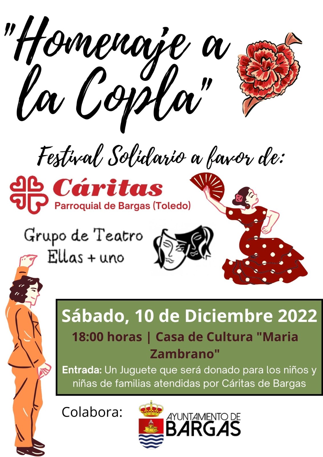 Festival solidario a favor de Cáritas: «Homenaje a la Copla»