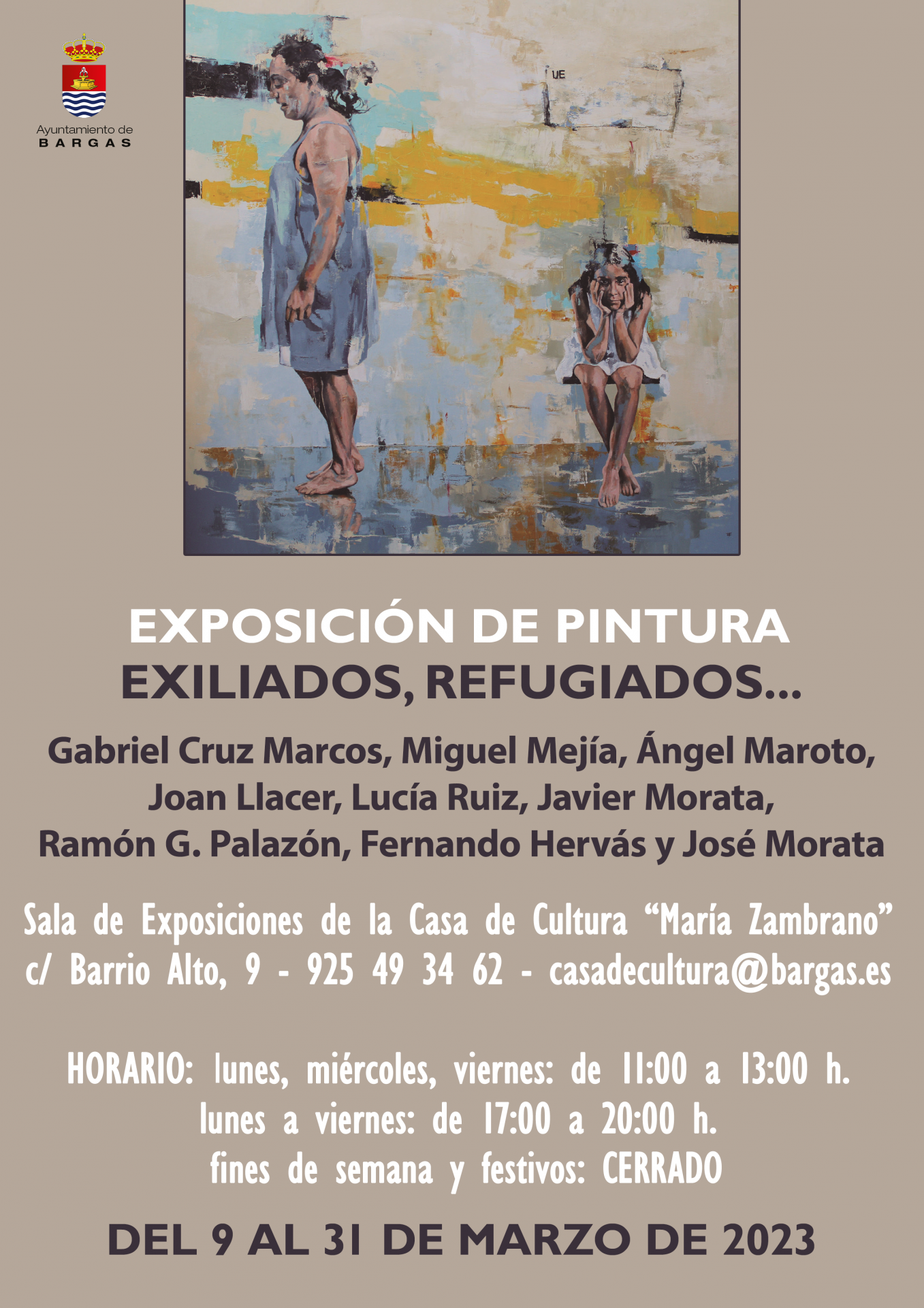 Exposición de pintura: «Exiliados, refugiados…»