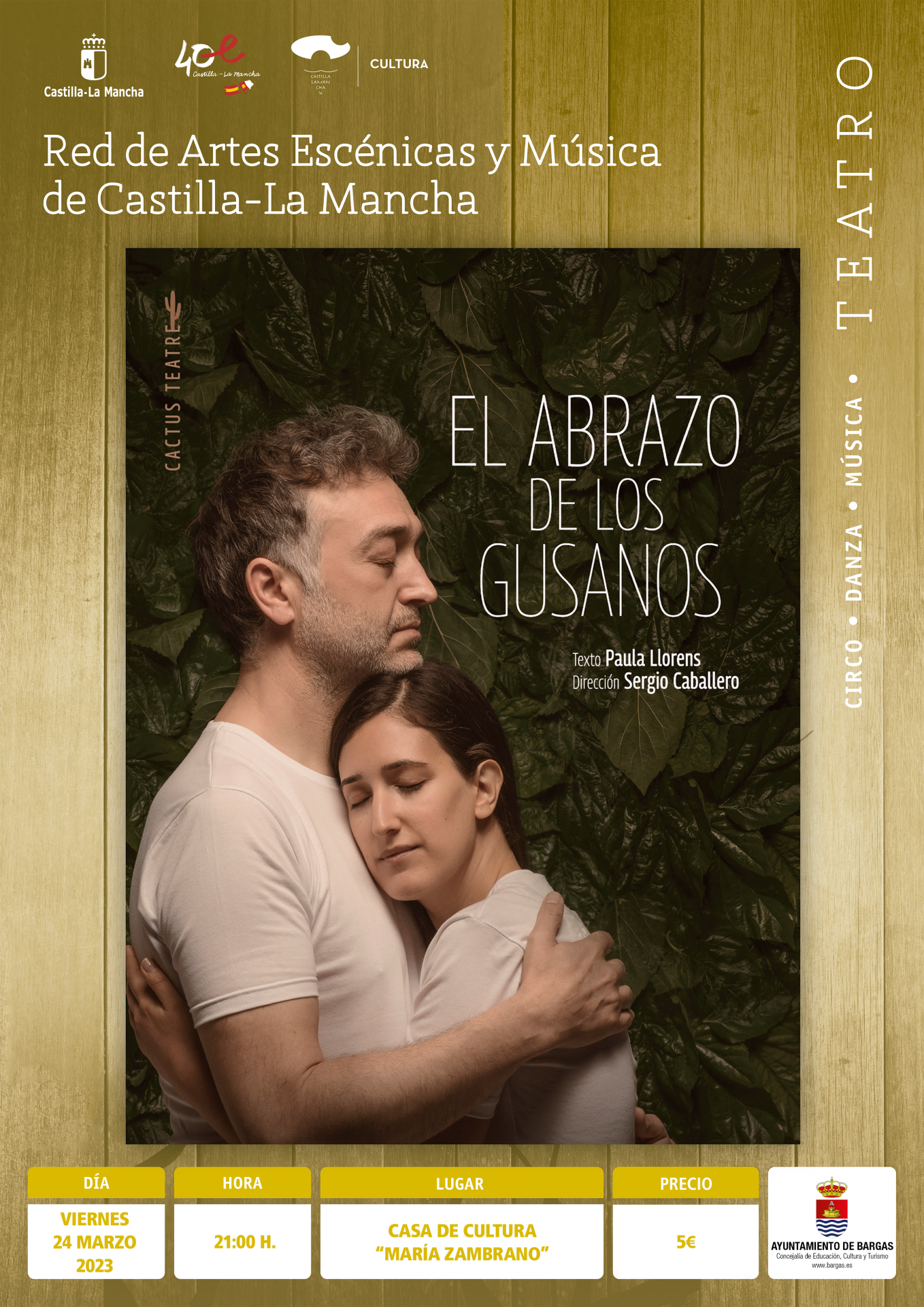 Teatro jóvenes/adultos: «El abrazo de los gusanos»