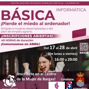 Curso gratuito: Informática básica para mujeres en situación de desempleo