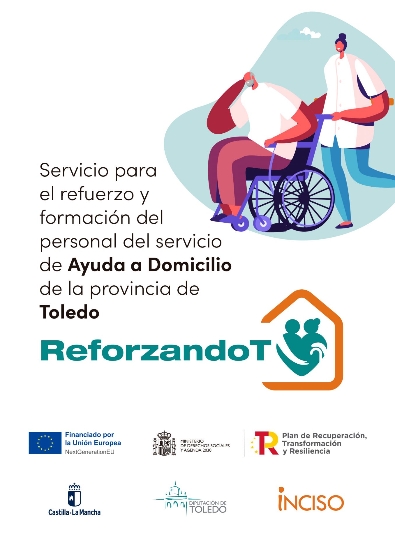 ReforzandoT: Servicio para el refuerzo y  formación del personal del servicio de Ayuda a Domicilio de la provincia de Toledo