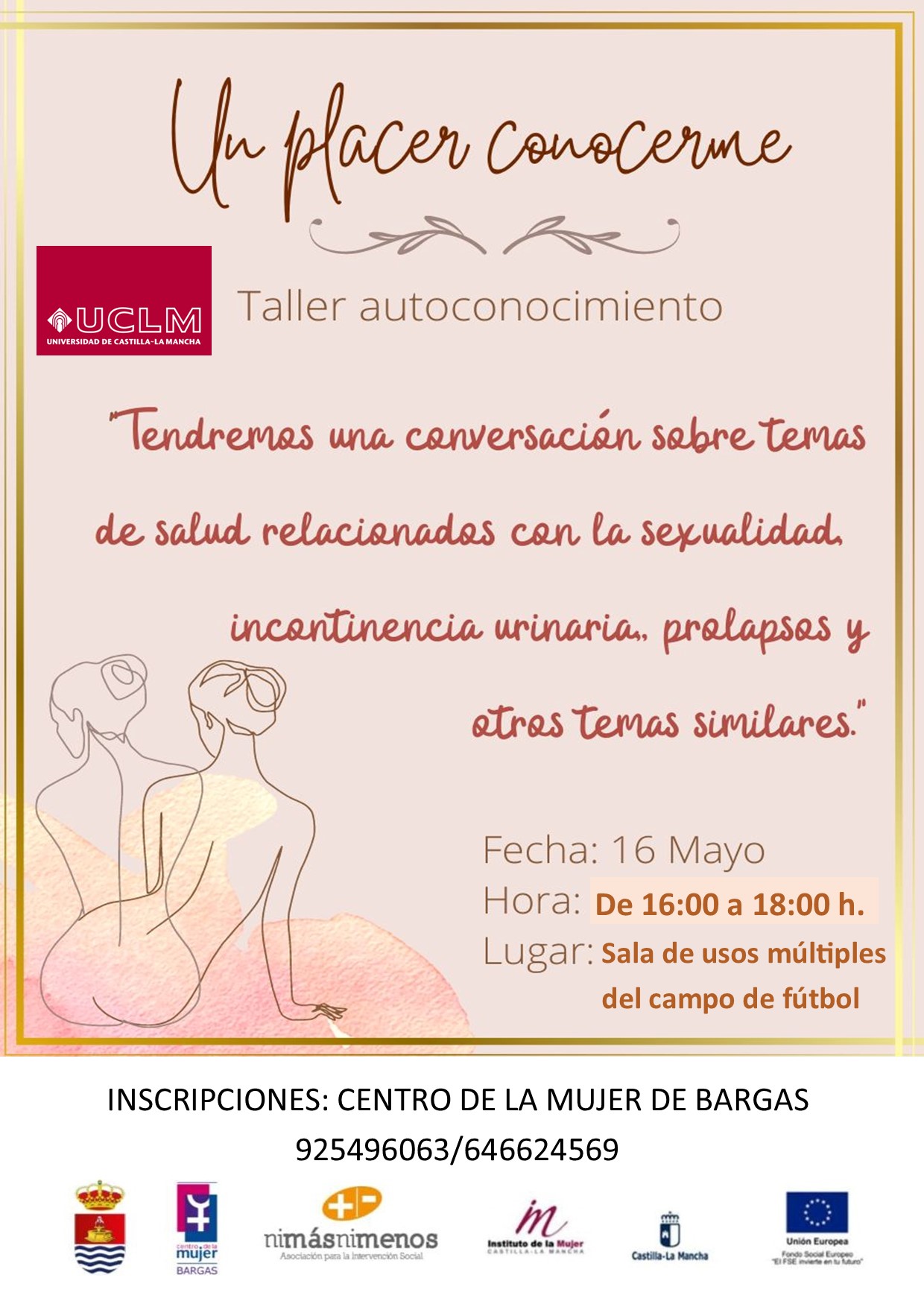 Taller sobre salud y suelo pélvico: “Un placer conocerme”