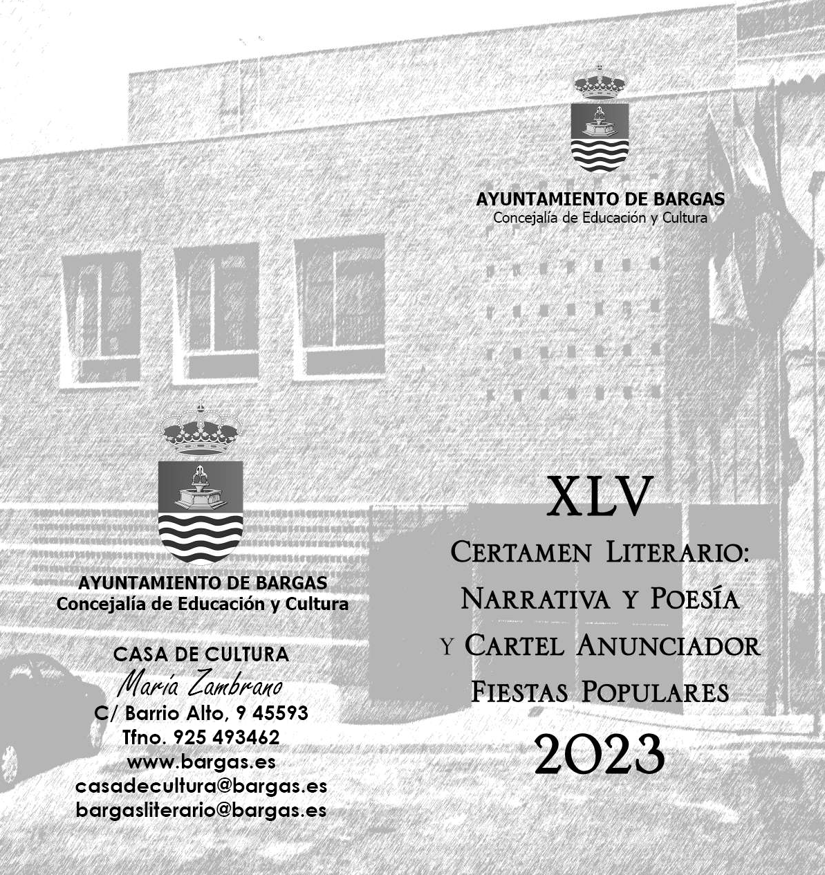 Bases del XLV Certamen Literario.