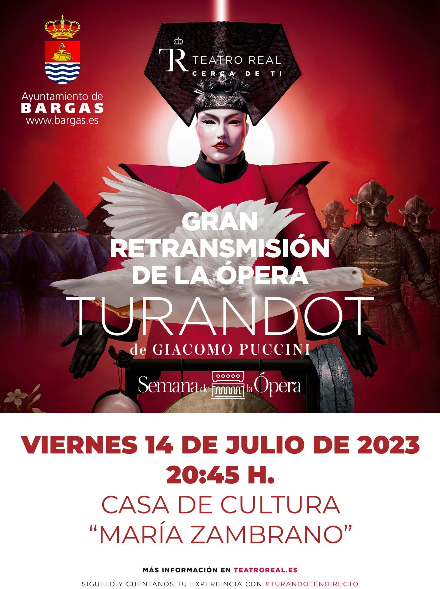 Gran retransmisión de la ópera: «TURANDOT»