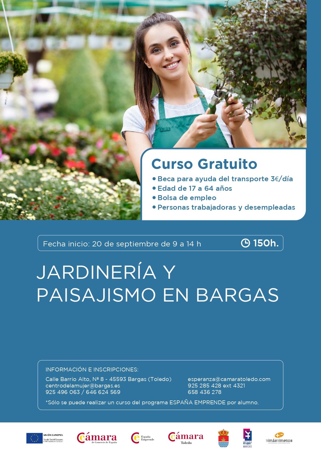 Curso de formación en JARDINERÍA Y PAISAJISMO en Bargas