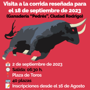 Visita a la corrida reseñada para el 18 de septiembre de 2023