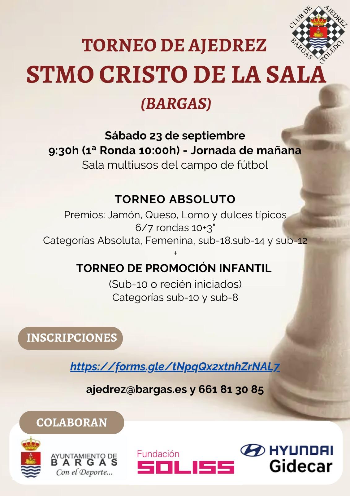 Torneo de Ajedrez «Stmo. Cristo de la Sala» 2023