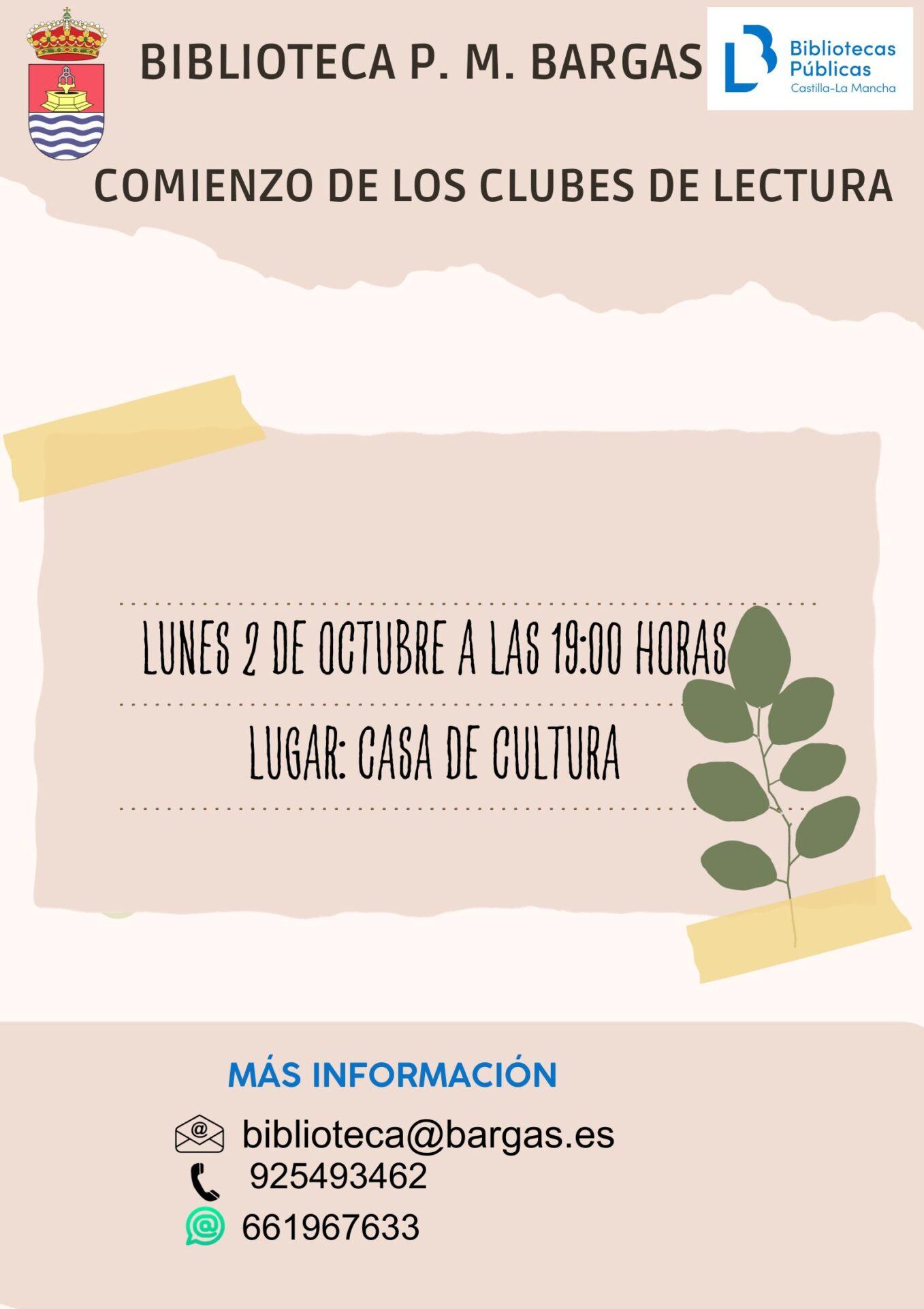 Comienzo de los Clubes de Lectura